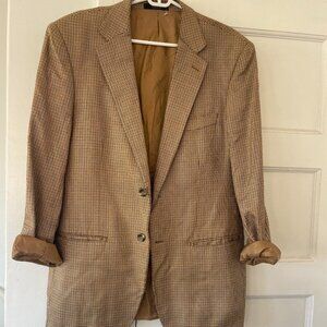 Oversize Silkwool Houndstooth Blazer